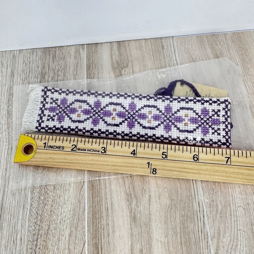 Embroidery‎ Bookmark With Tassel Cute Book Handmade Gift
